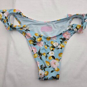 VS Riviera Ruffle High-Cut Lemon Ruffle Bikini Bottom - XL